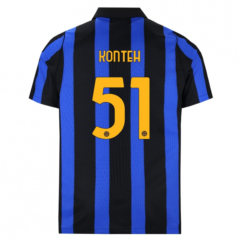 Danxen Kinderen Amadou Konteh #51 Zwart Blauw Geel Thuisshirt Thuistenue 2026/27 T-Shirt België