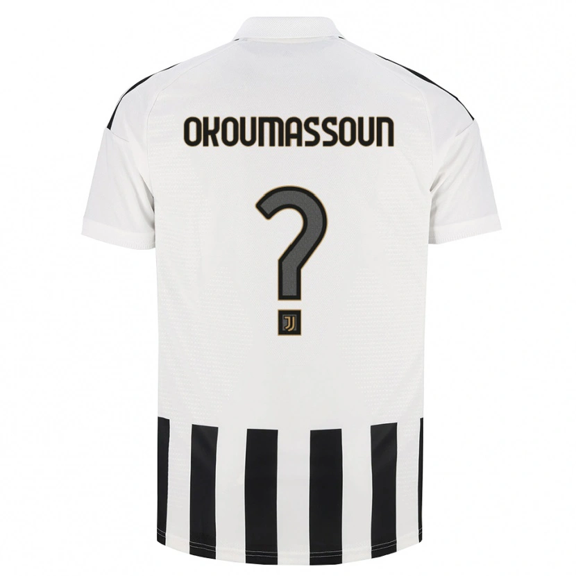 Danxen Kinderen Ismaele Okoumassoun #0 Zwart Wit Bruin Thuisshirt Thuistenue 2026/27 T-Shirt België