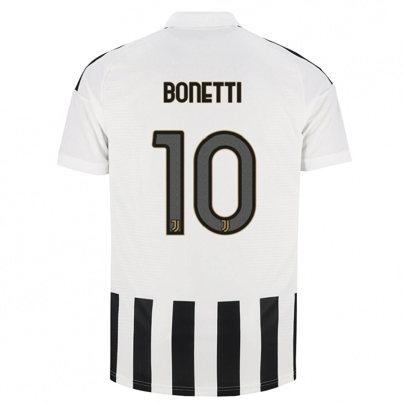 Danxen Kinderen Andrea Bonetti #10 Zwart Wit Bruin Thuisshirt Thuistenue 2026/27 T-Shirt België