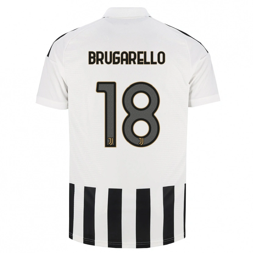 Danxen Kinderen Mattia Brugarello #18 Zwart Wit Bruin Thuisshirt Thuistenue 2026/27 T-Shirt België