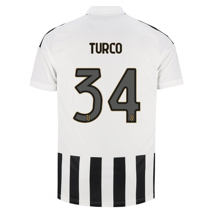 Danxen Kinderen Stefano Turco #34 Zwart Wit Bruin Thuisshirt Thuistenue 2026/27 T-Shirt België