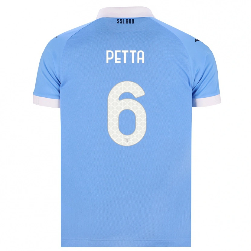 Danxen Kinderen Andrea Petta #6 Hemelsblauw Zwart Wit Thuisshirt Thuistenue 2026/27 T-Shirt België