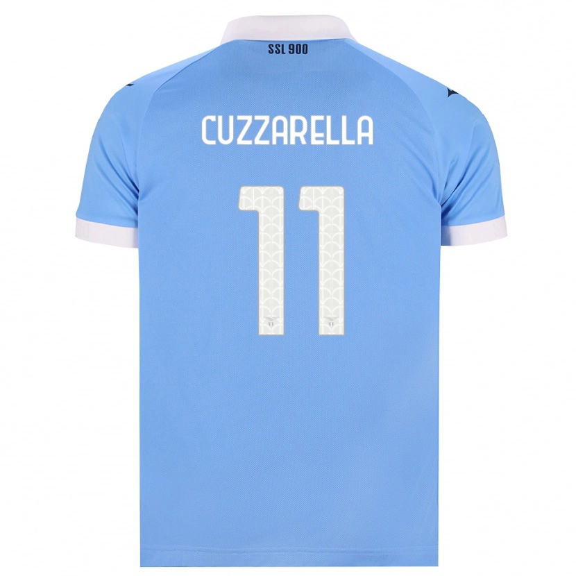 Danxen Kinderen Cristian Cuzzarella #11 Hemelsblauw Zwart Wit Thuisshirt Thuistenue 2026/27 T-Shirt België