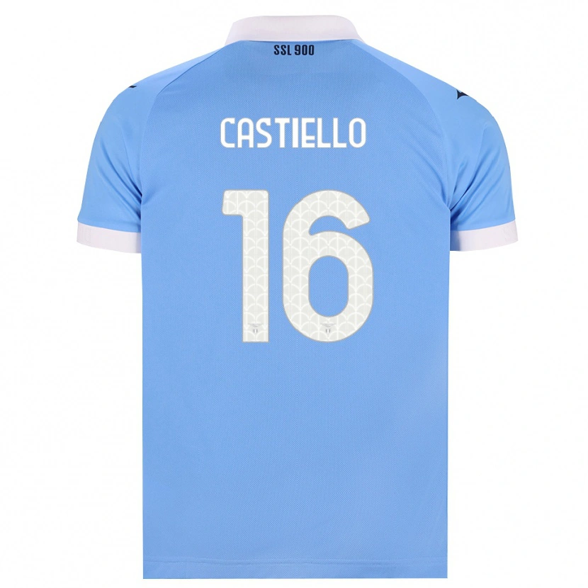 Danxen Kinderen Antonietta Castiello #16 Hemelsblauw Zwart Wit Thuisshirt Thuistenue 2026/27 T-Shirt België