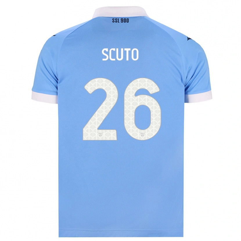 Danxen Kinderen Leonardo Scuto #26 Hemelsblauw Zwart Wit Thuisshirt Thuistenue 2026/27 T-Shirt België