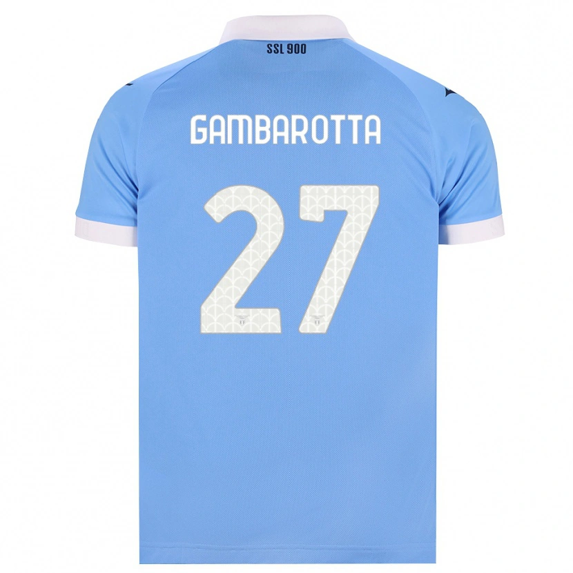 Danxen Kinderen Margot Gambarotta #27 Hemelsblauw Zwart Wit Thuisshirt Thuistenue 2026/27 T-Shirt België
