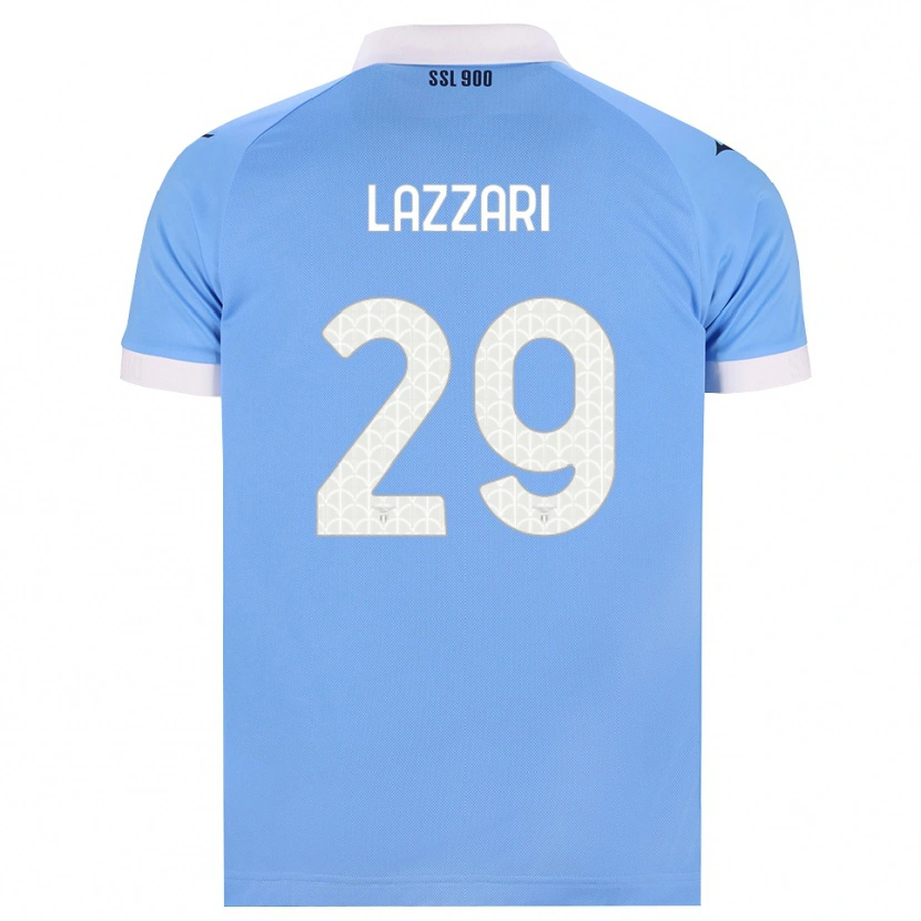 Danxen Kinderen Manuel Lazzari #29 Hemelsblauw Zwart Wit Thuisshirt Thuistenue 2026/27 T-Shirt België