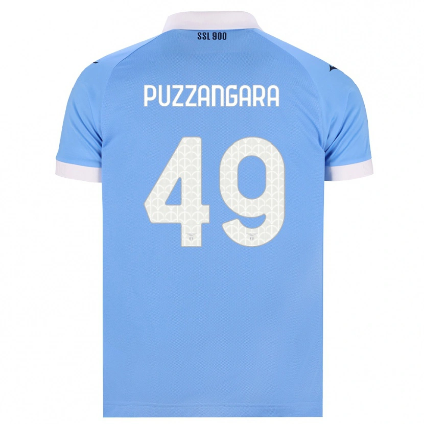 Danxen Kinderen Angelo Antonio Puzzangara #49 Hemelsblauw Zwart Wit Thuisshirt Thuistenue 2026/27 T-Shirt België