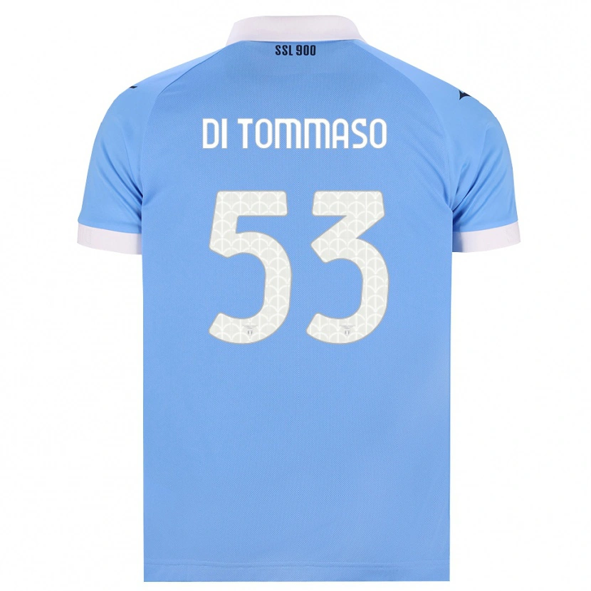 Danxen Kinderen Leonardo Di Tommaso #53 Hemelsblauw Zwart Wit Thuisshirt Thuistenue 2026/27 T-Shirt België
