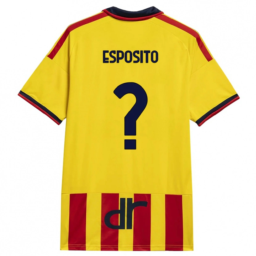 Danxen Kinderen Sebastian Esposito #0 Geel Rood Thuisshirt Thuistenue 2026/27 T-Shirt België