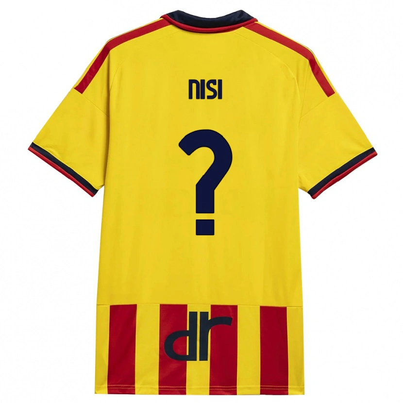 Danxen Kinderen Giuseppe Nisi #0 Geel Rood Thuisshirt Thuistenue 2026/27 T-Shirt België