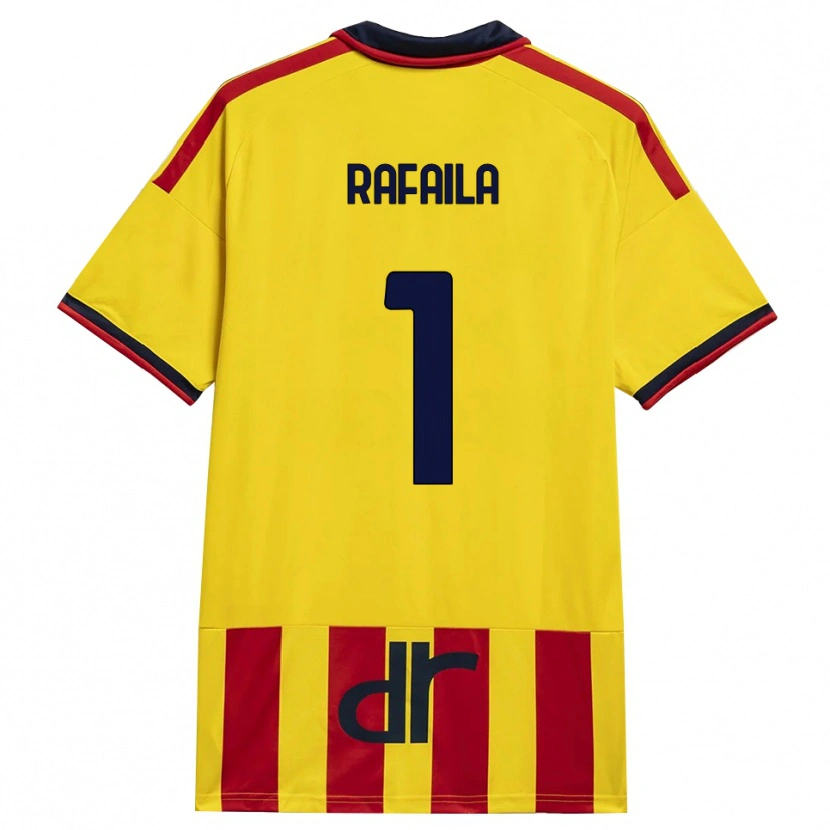 Danxen Kinderen Vlad Răfăilă #1 Geel Rood Thuisshirt Thuistenue 2026/27 T-Shirt België