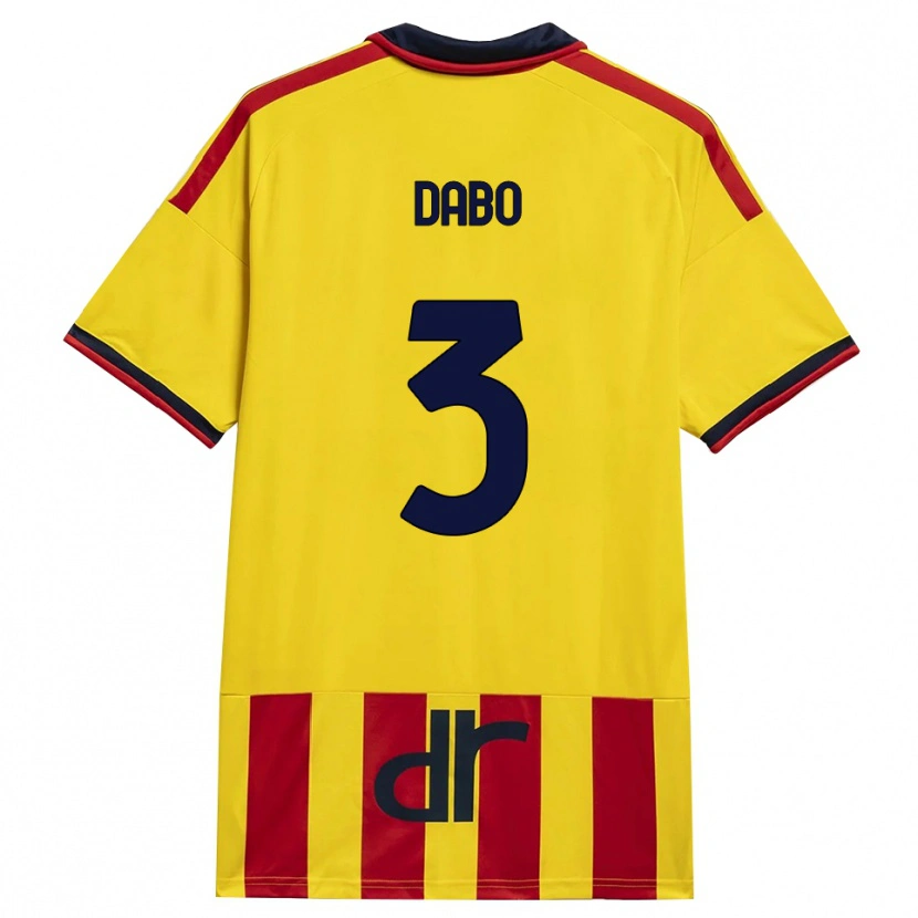 Danxen Kinderen Ismael Dabo #3 Geel Rood Thuisshirt Thuistenue 2026/27 T-Shirt België