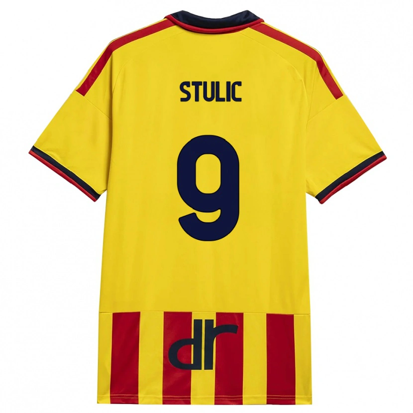 Danxen Kinderen Nikola Stulic #9 Geel Rood Thuisshirt Thuistenue 2026/27 T-Shirt België