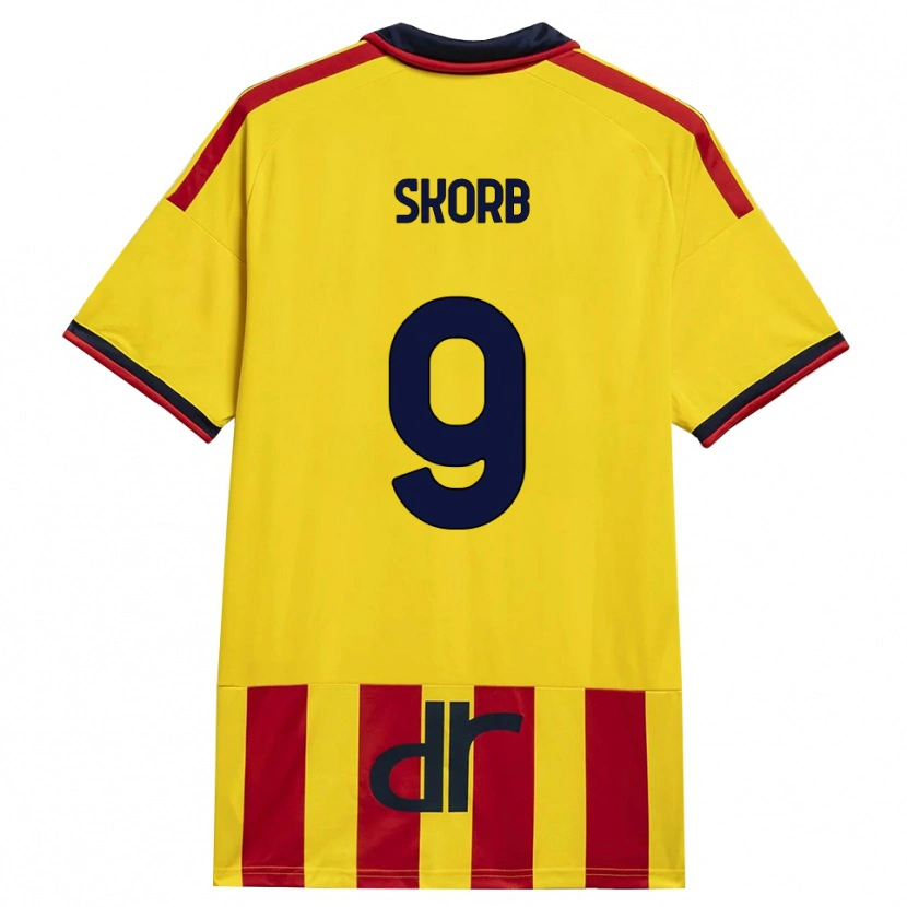 Danxen Kinderen Filip Skorb #9 Geel Rood Thuisshirt Thuistenue 2026/27 T-Shirt België