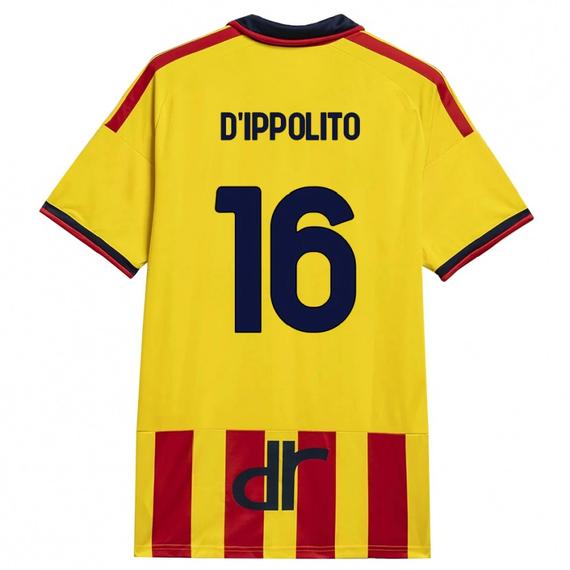 Danxen Kinderen Nicola D'ippolito #16 Geel Rood Thuisshirt Thuistenue 2026/27 T-Shirt België