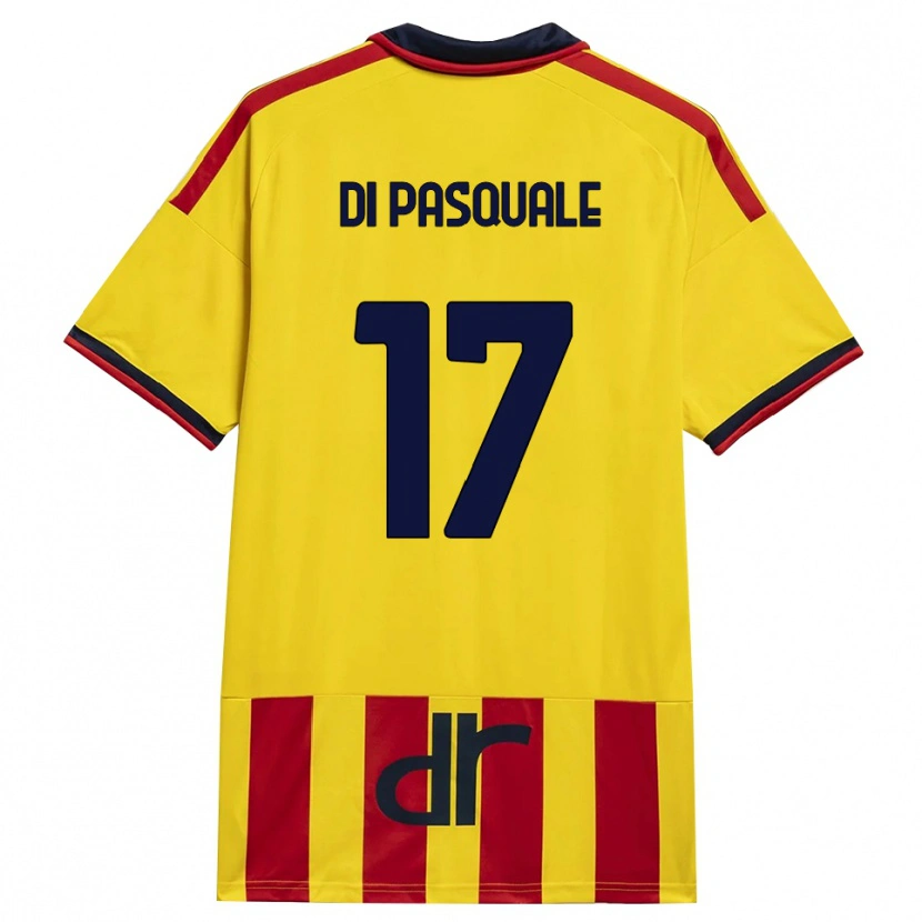 Danxen Kinderen Alessandro Di Pasquale #17 Geel Rood Thuisshirt Thuistenue 2026/27 T-Shirt België