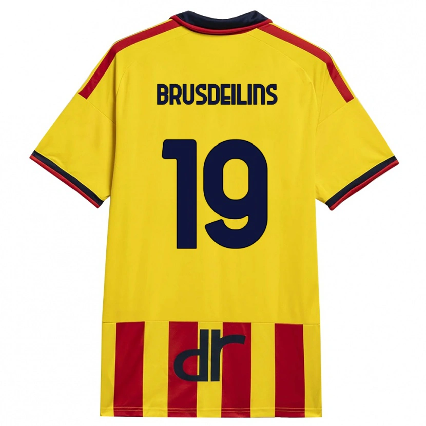 Danxen Kinderen Bilal Brusdeilins #19 Geel Rood Thuisshirt Thuistenue 2026/27 T-Shirt België