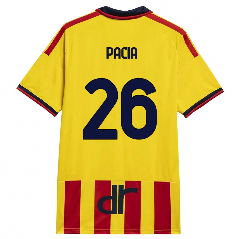Danxen Kinderen Fabiano Pacia #26 Geel Rood Thuisshirt Thuistenue 2026/27 T-Shirt België
