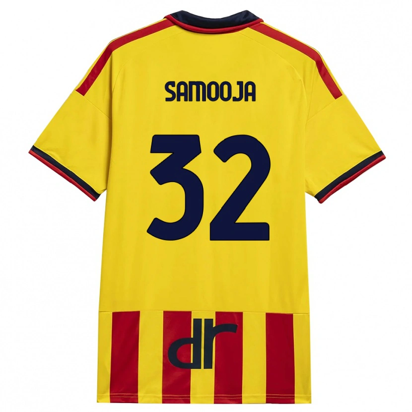 Danxen Kinderen Jasper Samooja #32 Geel Rood Thuisshirt Thuistenue 2026/27 T-Shirt België
