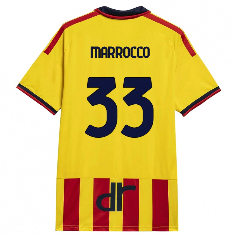Danxen Kinderen Iacopo Marrocco #33 Geel Rood Thuisshirt Thuistenue 2026/27 T-Shirt België