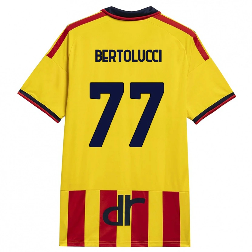 Danxen Kinderen Sandro Bertolucci #77 Geel Rood Thuisshirt Thuistenue 2026/27 T-Shirt België