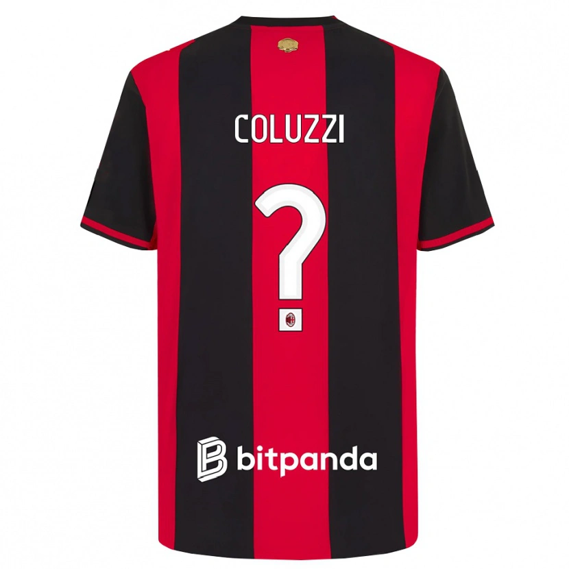 Danxen Kinderen Simone Coluzzi #0 Rood Zwart Wit Thuisshirt Thuistenue 2026/27 T-Shirt België