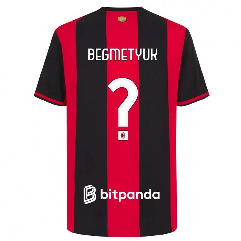 Danxen Kinderen Bogdan Begmetyuk #0 Rood Zwart Wit Thuisshirt Thuistenue 2026/27 T-Shirt België