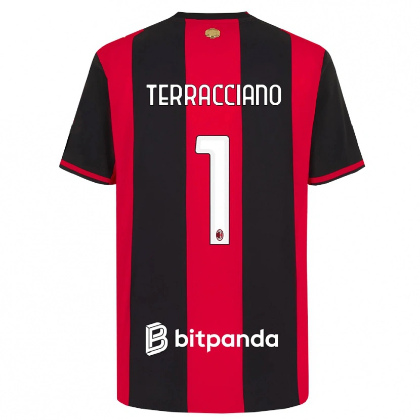 Danxen Kinderen Pietro Terracciano #1 Rood Zwart Wit Thuisshirt Thuistenue 2026/27 T-Shirt België