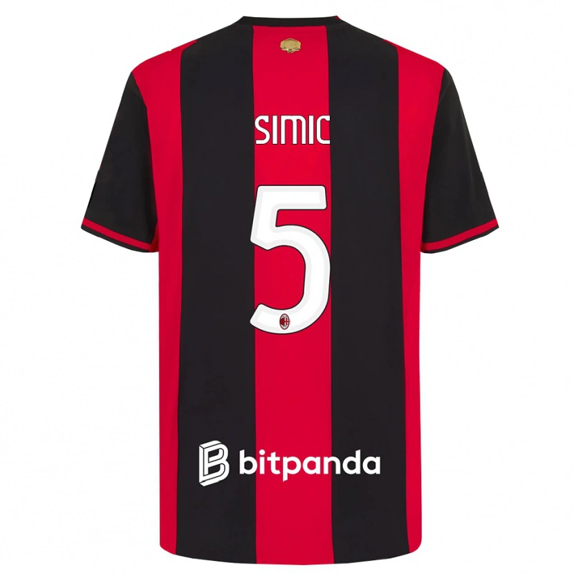 Danxen Kinderen Jan-Carlo Simic #5 Rood Zwart Wit Thuisshirt Thuistenue 2026/27 T-Shirt België