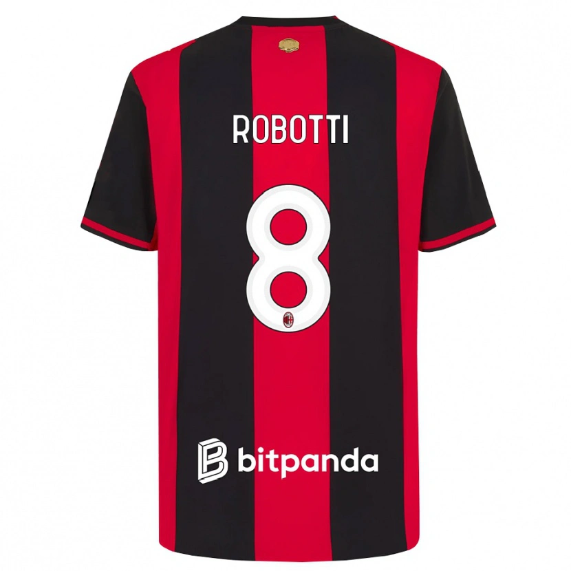 Danxen Kinderen Giovanni Robotti #8 Rood Zwart Wit Thuisshirt Thuistenue 2026/27 T-Shirt België