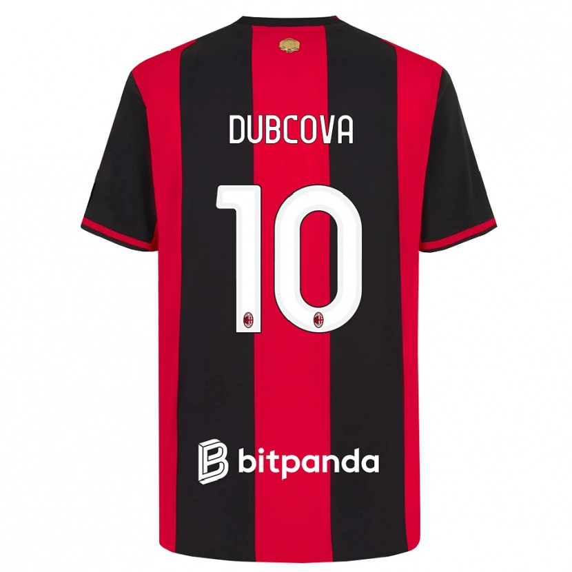 Danxen Kinderen Kamila Dubcova #10 Rood Zwart Wit Thuisshirt Thuistenue 2026/27 T-Shirt België