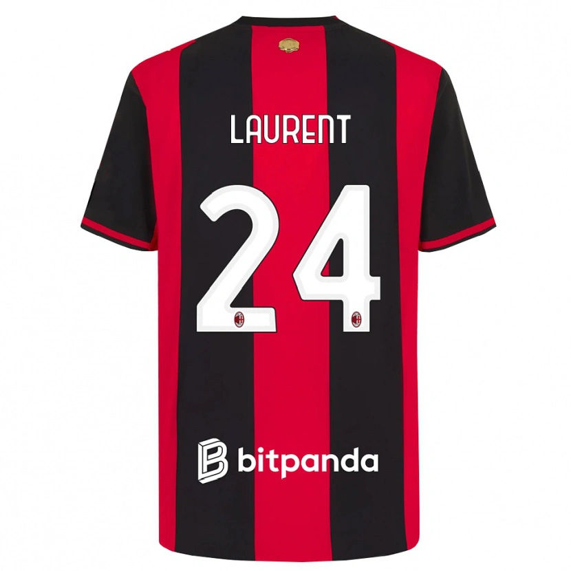 Danxen Kinderen Emelyne Ann-Emmanuelle Laurent #24 Rood Zwart Wit Thuisshirt Thuistenue 2026/27 T-Shirt België