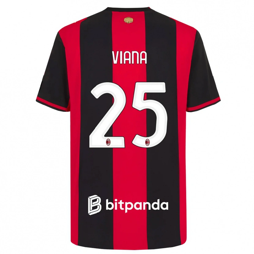 Danxen Kinderen Viana Seedorf #25 Rood Zwart Wit Thuisshirt Thuistenue 2026/27 T-Shirt België