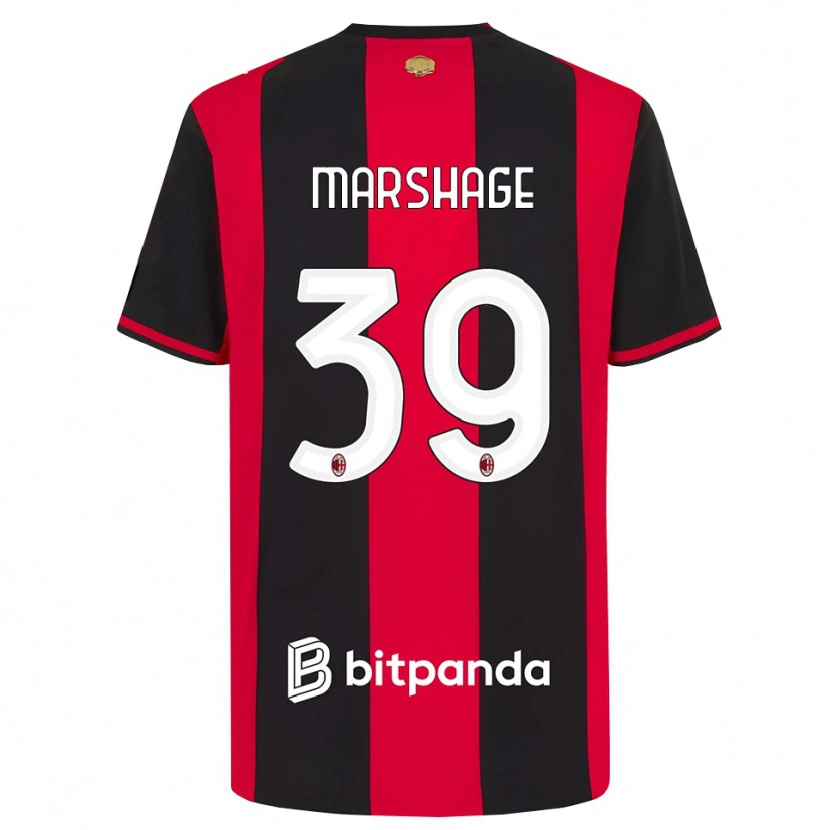 Danxen Kinderen Wilgot Marshage #39 Rood Zwart Wit Thuisshirt Thuistenue 2026/27 T-Shirt België
