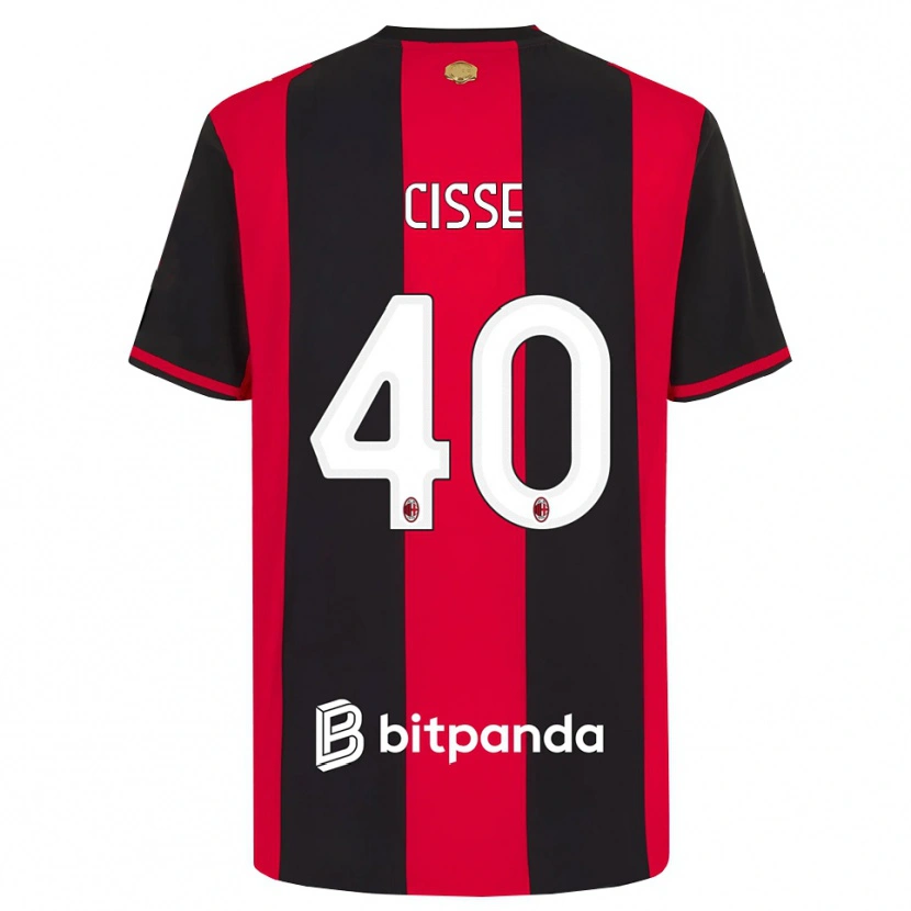 Danxen Kinderen El Hadji Malick Cissé #40 Rood Zwart Wit Thuisshirt Thuistenue 2026/27 T-Shirt België