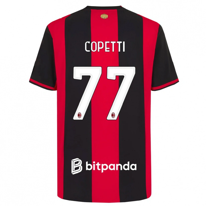 Danxen Kinderen Matilde Copetti #77 Rood Zwart Wit Thuisshirt Thuistenue 2026/27 T-Shirt België
