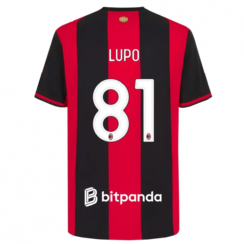 Danxen Kinderen Simone Lupo #81 Rood Zwart Wit Thuisshirt Thuistenue 2026/27 T-Shirt België