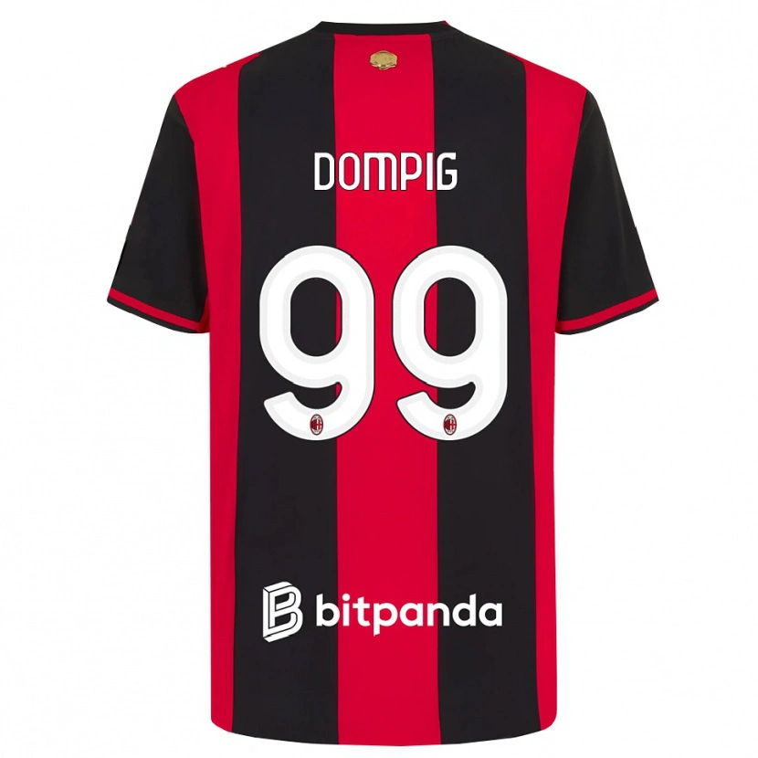 Danxen Kinderen Chanté Dompig #99 Rood Zwart Wit Thuisshirt Thuistenue 2026/27 T-Shirt België