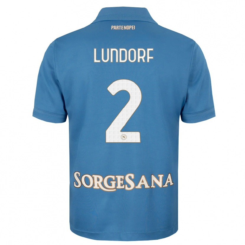 Danxen Kinderen Matilde Lundorf Skovsen #2 Haze Blauw Wit Thuisshirt Thuistenue 2026/27 T-Shirt België