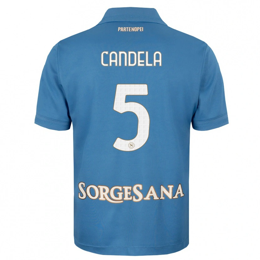 Danxen Kinderen Ivan Candela #5 Haze Blauw Wit Thuisshirt Thuistenue 2026/27 T-Shirt België