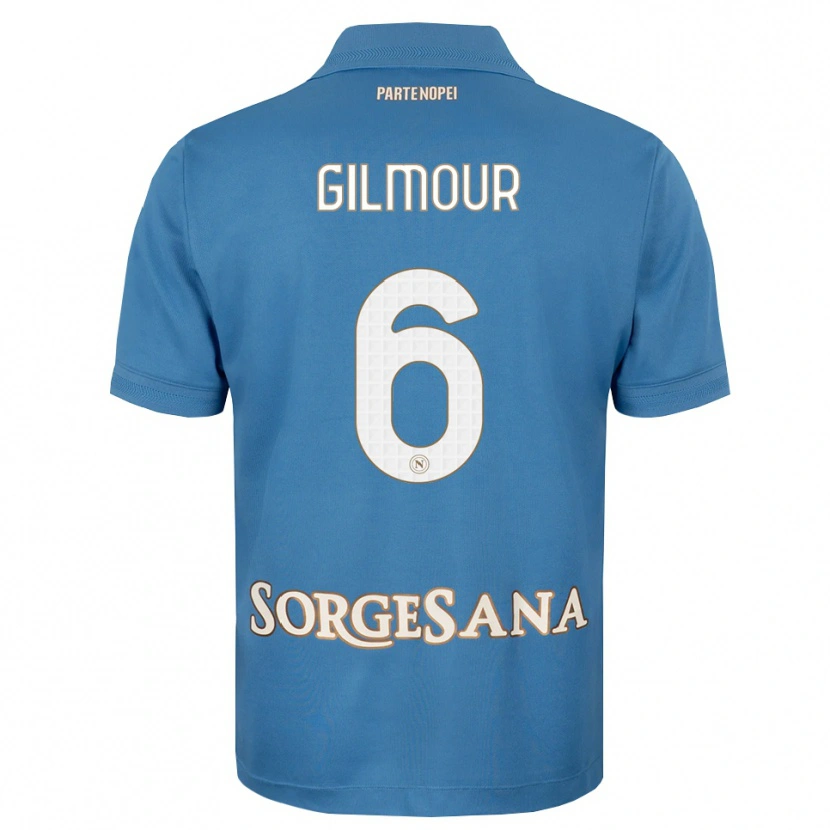 Danxen Kinderen Billy Gilmour #6 Haze Blauw Wit Thuisshirt Thuistenue 2026/27 T-Shirt België