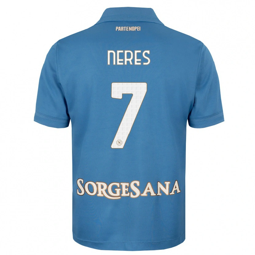 Danxen Kinderen David Neres #7 Haze Blauw Wit Thuisshirt Thuistenue 2026/27 T-Shirt België