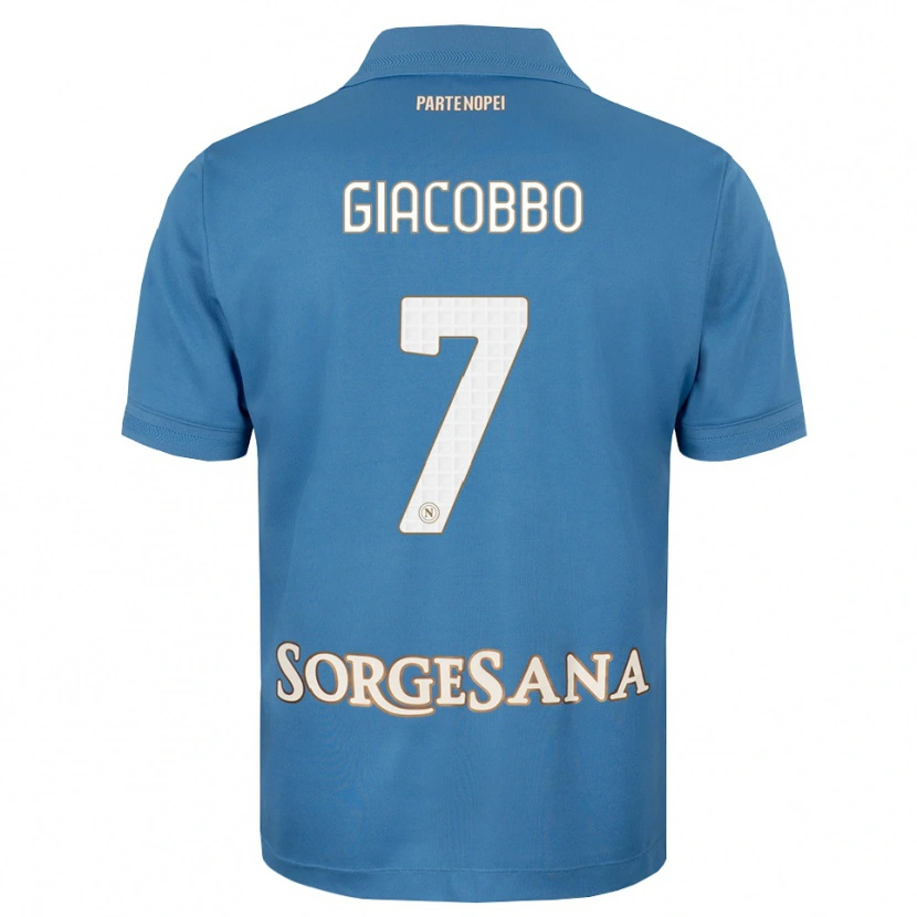 Danxen Kinderen Giulia Giacobbo #7 Haze Blauw Wit Thuisshirt Thuistenue 2026/27 T-Shirt België