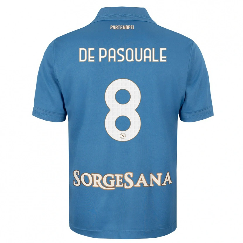 Danxen Kinderen Dylan De Pasquale #8 Haze Blauw Wit Thuisshirt Thuistenue 2026/27 T-Shirt België