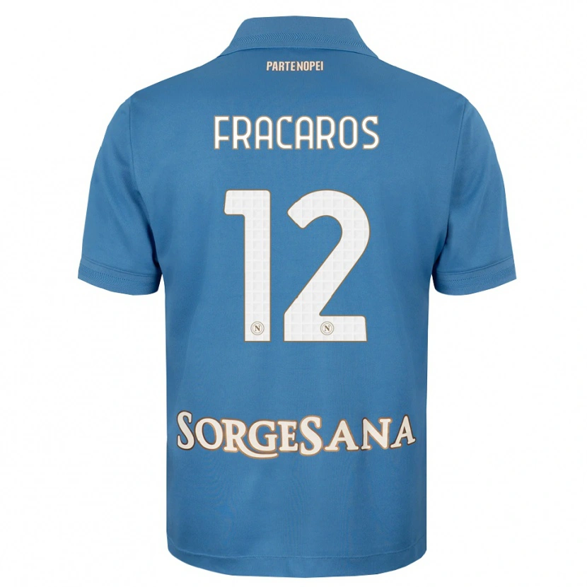 Danxen Kinderen Caterina Fracaros #12 Haze Blauw Wit Thuisshirt Thuistenue 2026/27 T-Shirt België