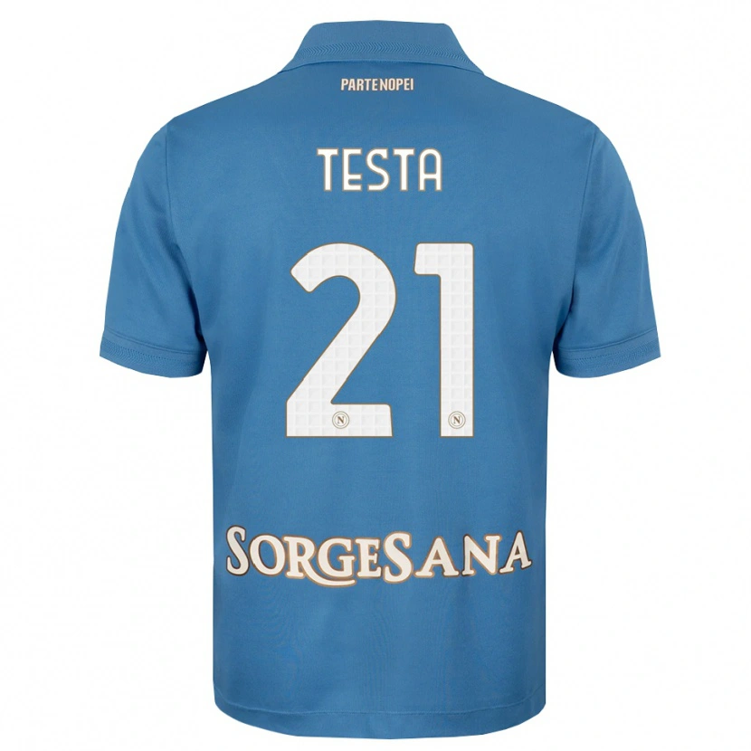 Danxen Kinderen Vincenzo Testa #21 Haze Blauw Wit Thuisshirt Thuistenue 2026/27 T-Shirt België