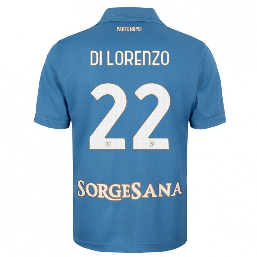 Danxen Kinderen Giovanni Di Lorenzo #22 Haze Blauw Wit Thuisshirt Thuistenue 2026/27 T-Shirt België