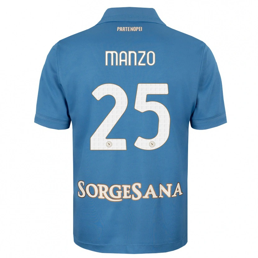 Danxen Kinderen Alessia Manzo #25 Haze Blauw Wit Thuisshirt Thuistenue 2026/27 T-Shirt België