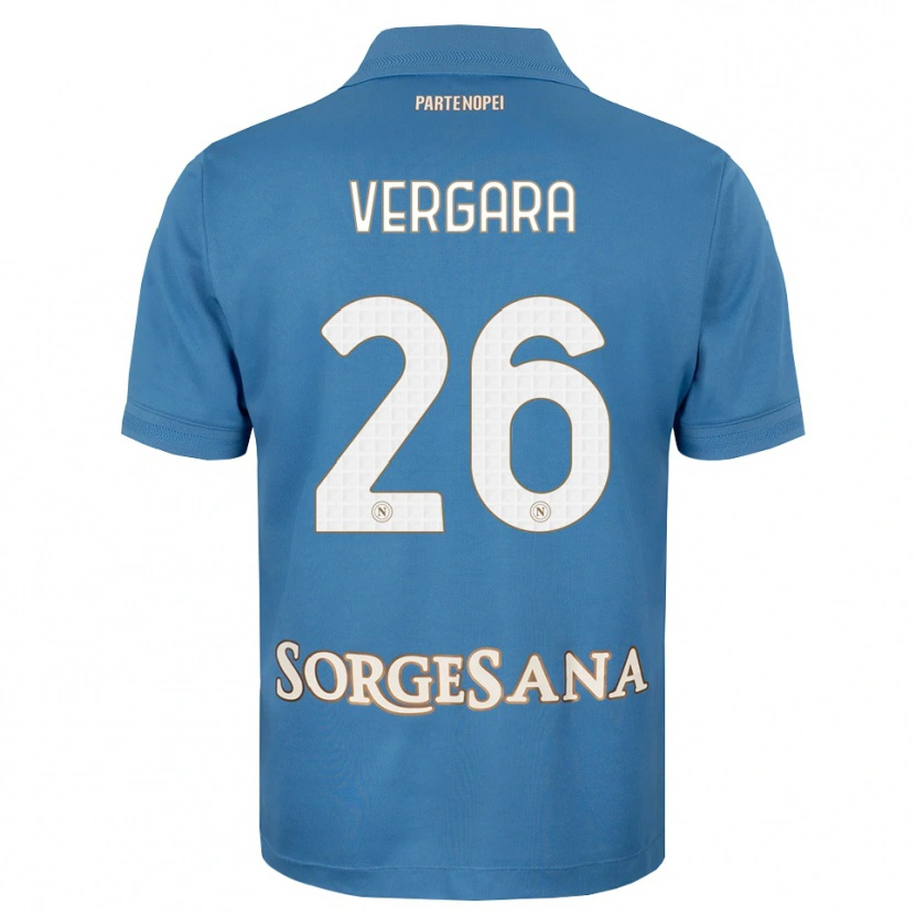Danxen Kinderen Antonio Vergara #26 Haze Blauw Wit Thuisshirt Thuistenue 2026/27 T-Shirt België